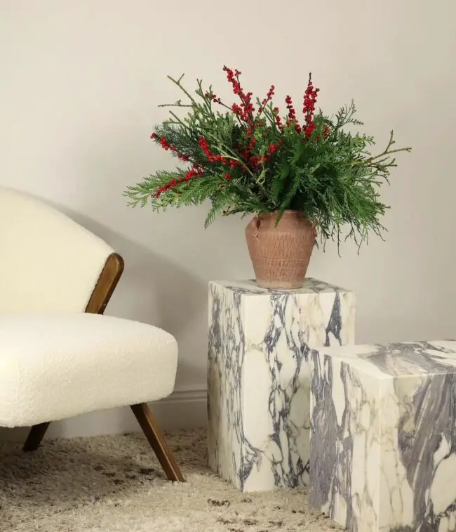 Natural Marble Plant Holders