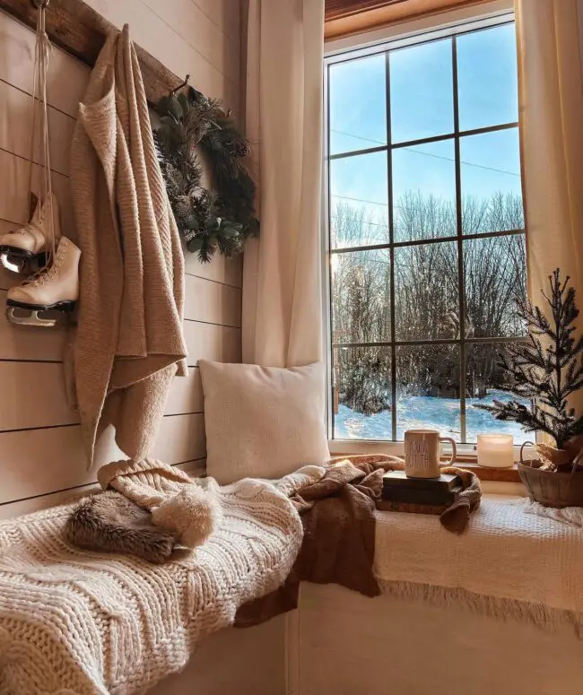 Cozy Winter Reading Nook for Relaxation