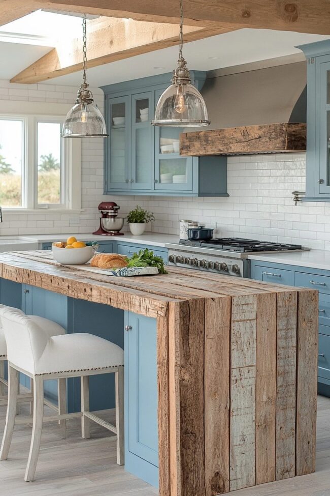 Best Color Palettes for a Coastal Preppy Kitchen