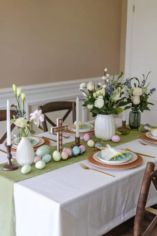 Charming Pastel Easter Table Decor