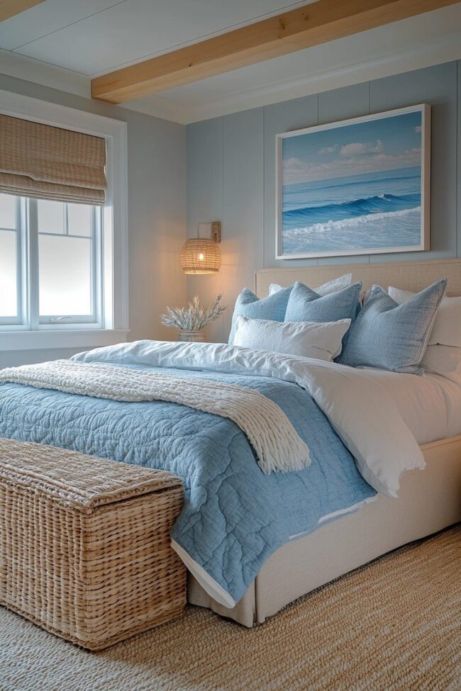 Calming Ocean Bedroom Retreat