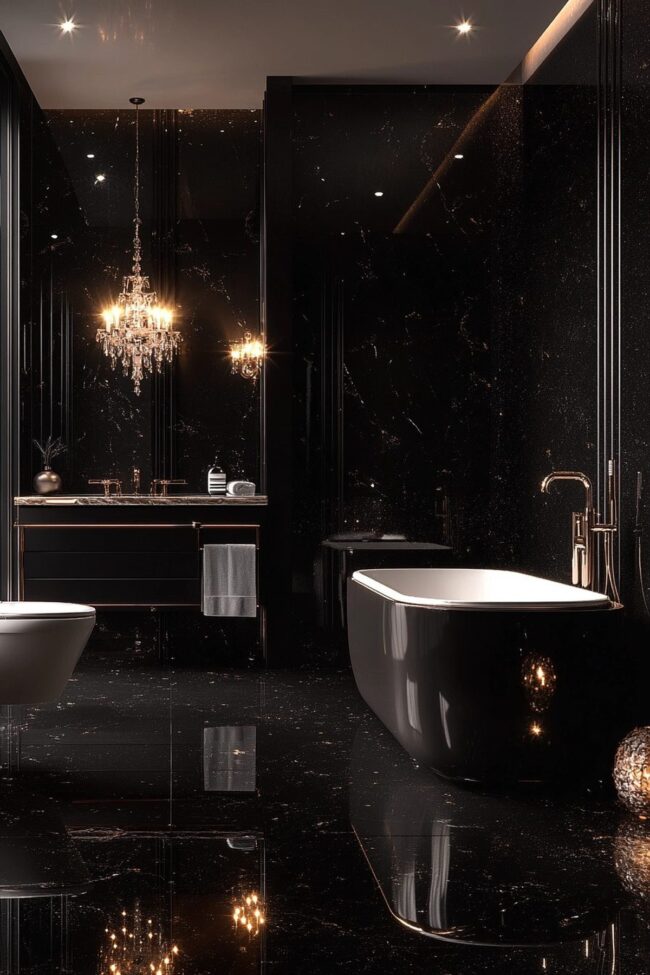 Chic Formality for Lavish Restrooms