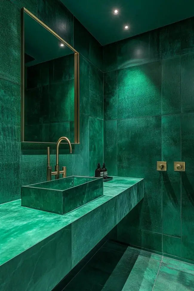 Contemporary Emerald Opulence