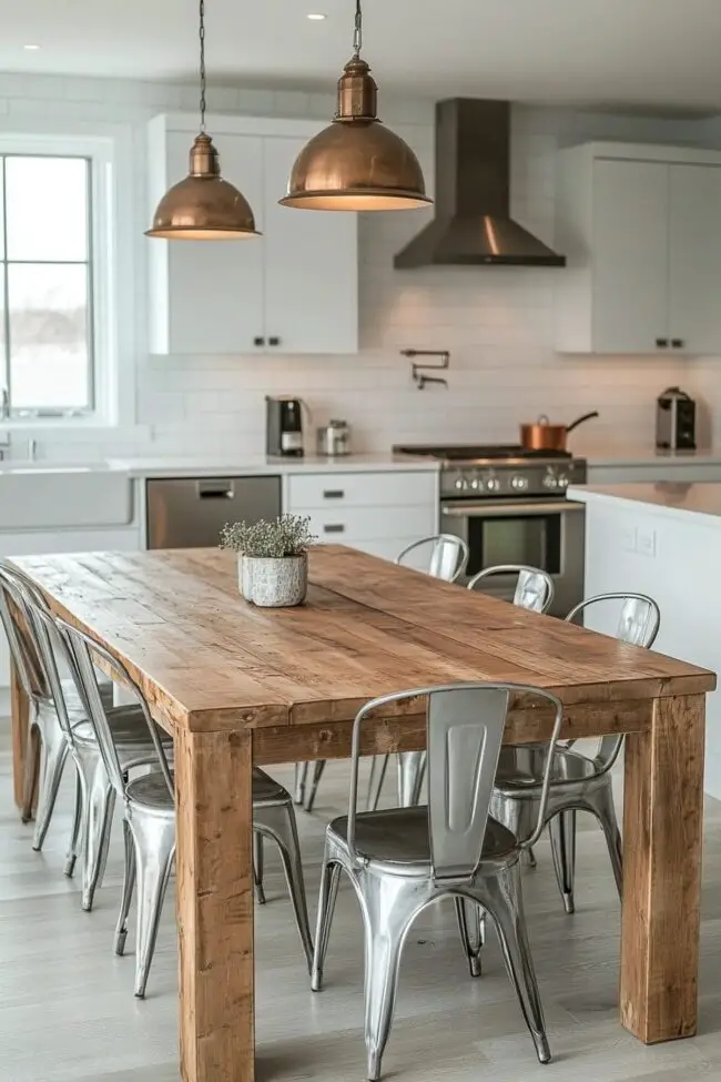 Chic Rustic Kitchen Workspace