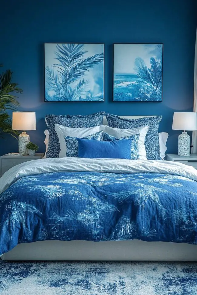 Tropical Oasis in Caribbean Blue