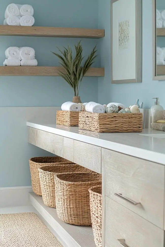 Beach Baskets for Tidy Treasures