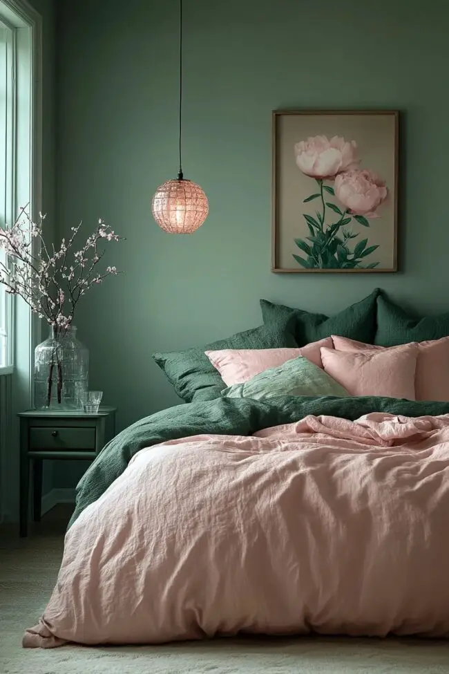 Modern Jade and Peony Retreat