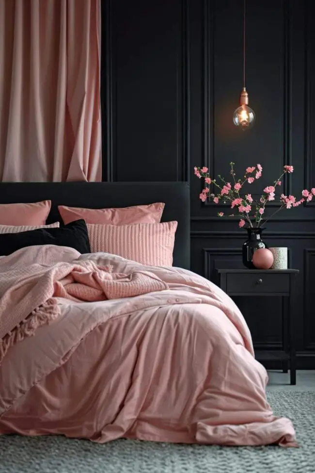 Chic Contrast of Pink and Black