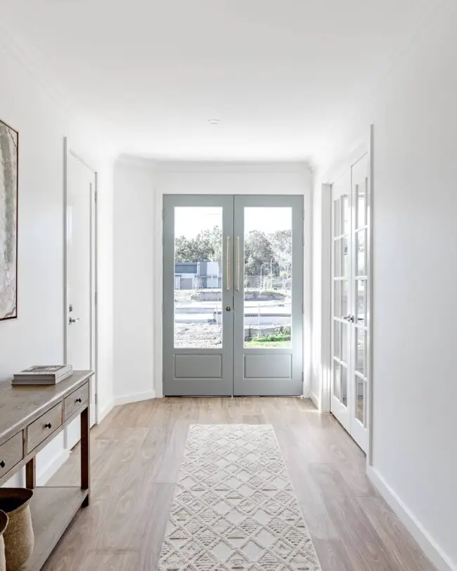 Bright, Simple Foyer Design