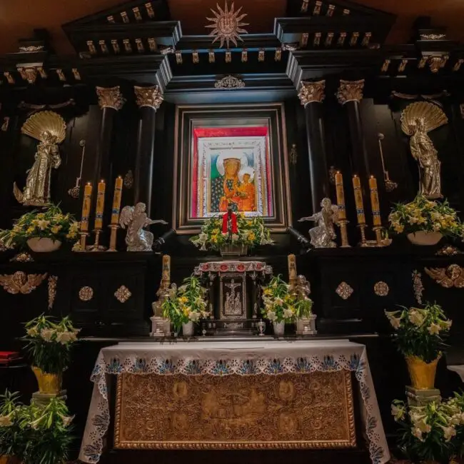 Stunning Greenery Adorning Grand Altar