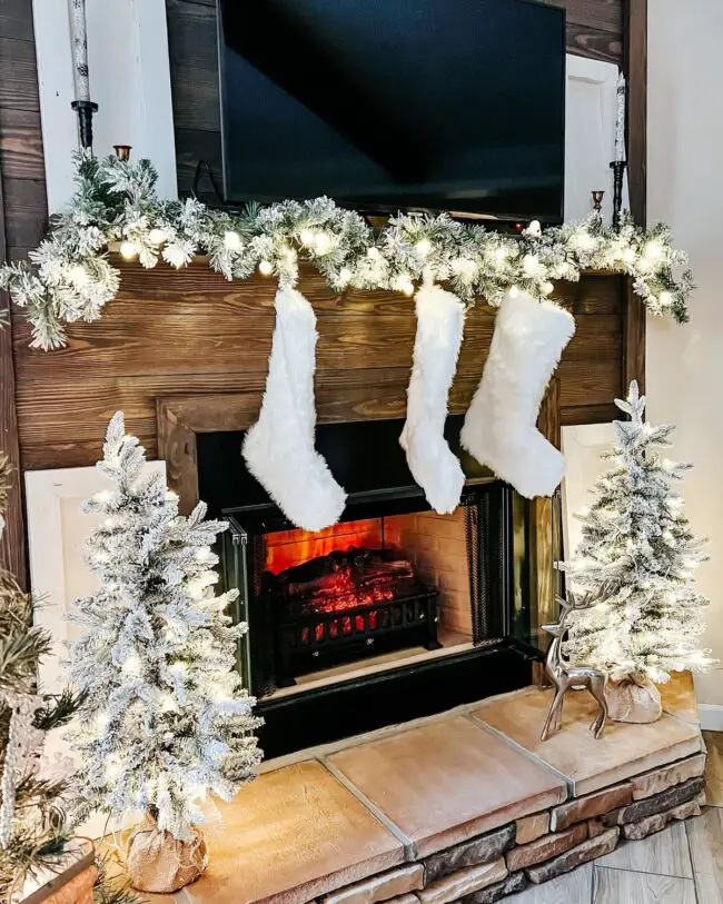 A Rustic Winter Wonderland Above the Fire