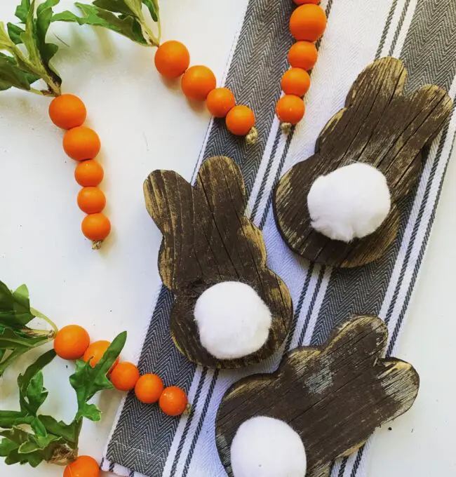 Charming Bunny Cutouts with Carrot Details