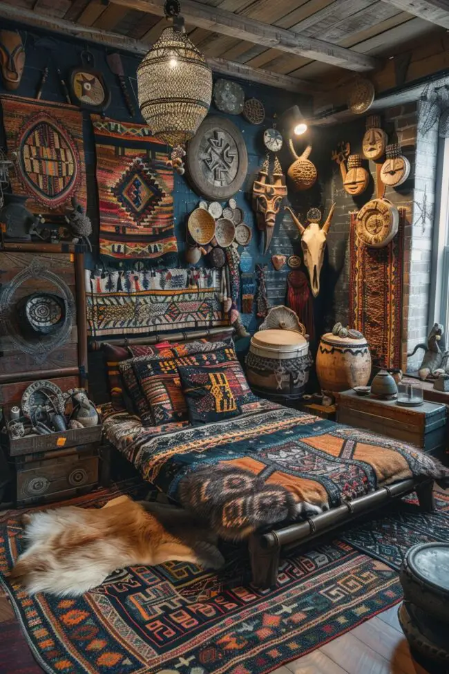 What Defines a Rustic Boho Witchy Bedroom?