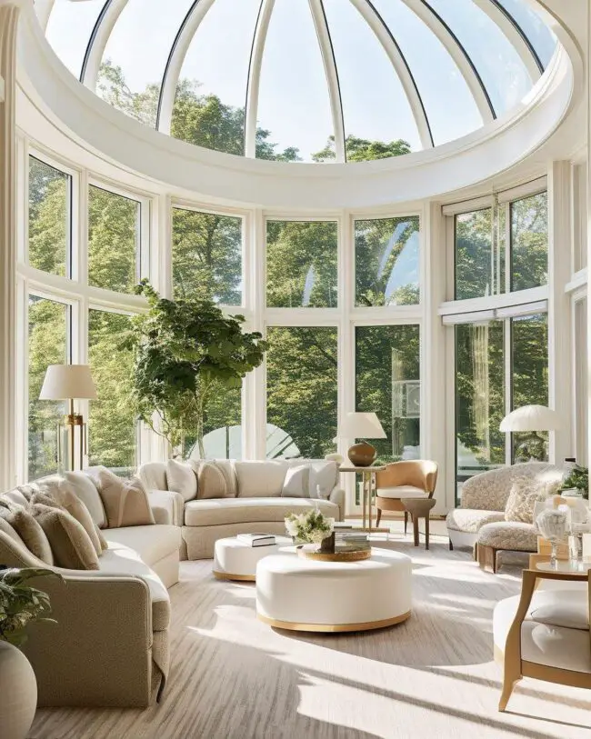 Expansive Dome Sunroom