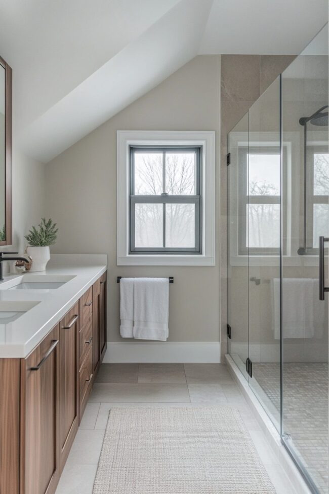 Sleek and Functional Bathroom Retreat