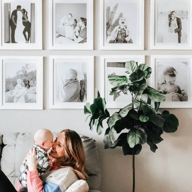 Heartfelt Family Photo Display