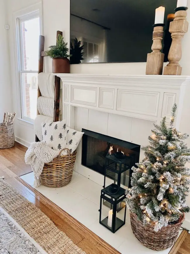 Soft and Cozy Fireplace with Farmhouse Style