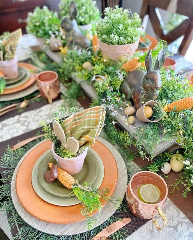 Easter Feast Ready on the Table