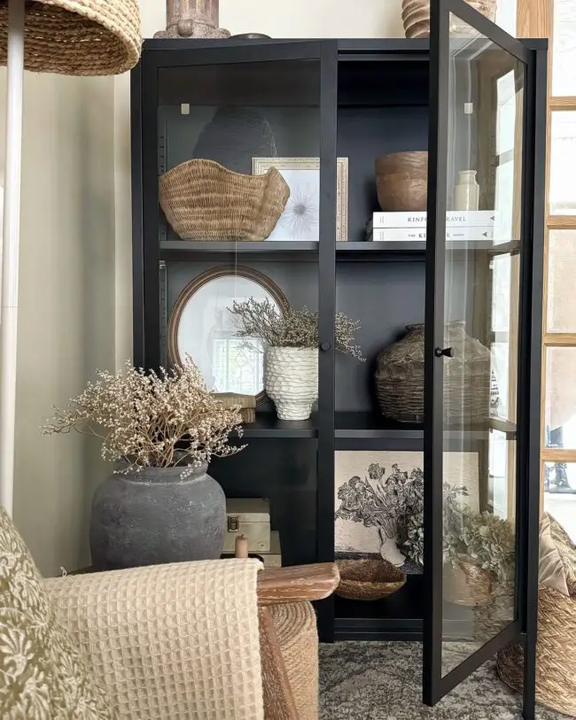 Stylish Black Sideboard Display