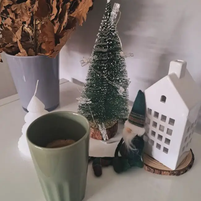 Cozy Gnome-Themed Winter Corner