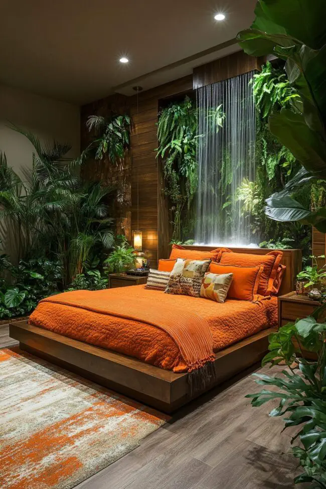 Rainforest Oasis Bedroom Retreat