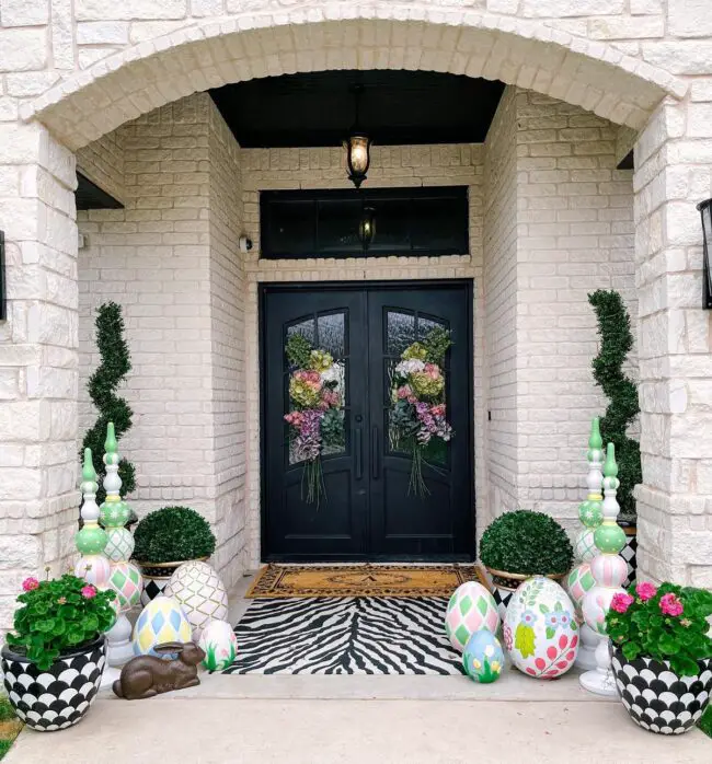 Monochrome Magic with Easter Pops of Color