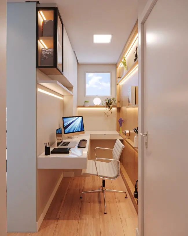 Compact Yet Stylish Home Office