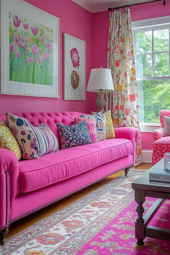 Charming Pink Sweet Pea Retreat