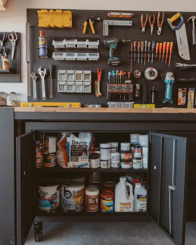 Tools in Place with the Pegboard Solution