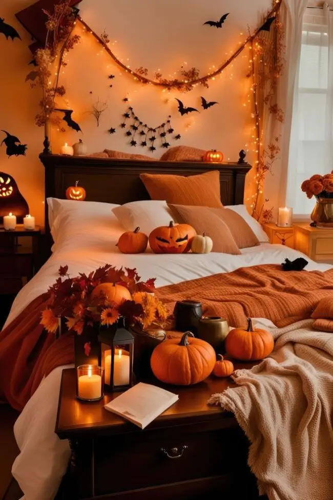 Whimsical Halloween Bedroom Vibes