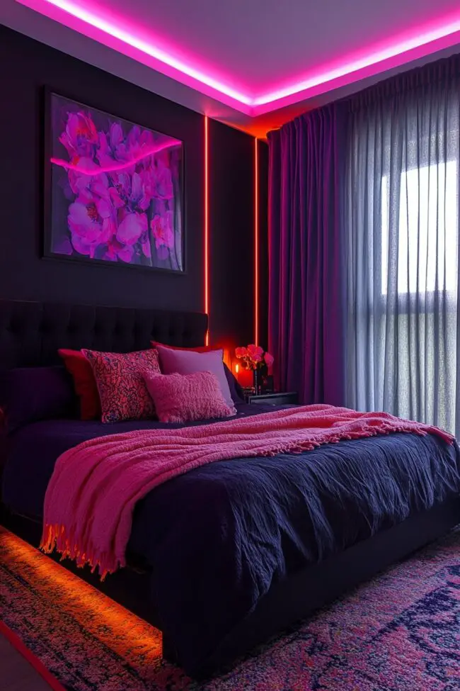 Bold Neon Elegance