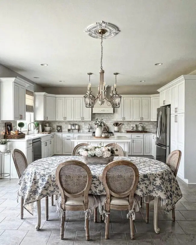 Elegant French Country-Inspired Kitchen