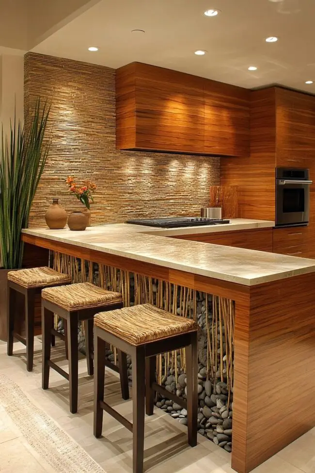 Tranquil Kitchen with Zen Influence