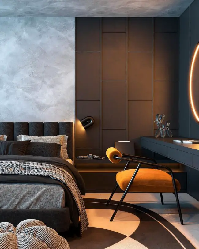 How to Use Lighting to Soften a Dark Bedroom