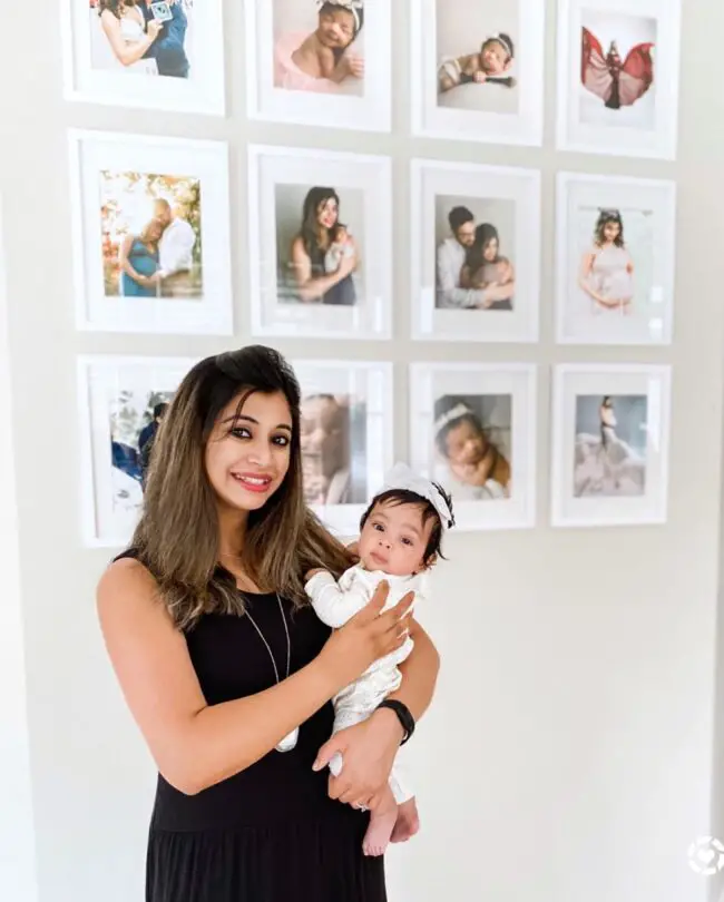 Cozy Family Photo Wall