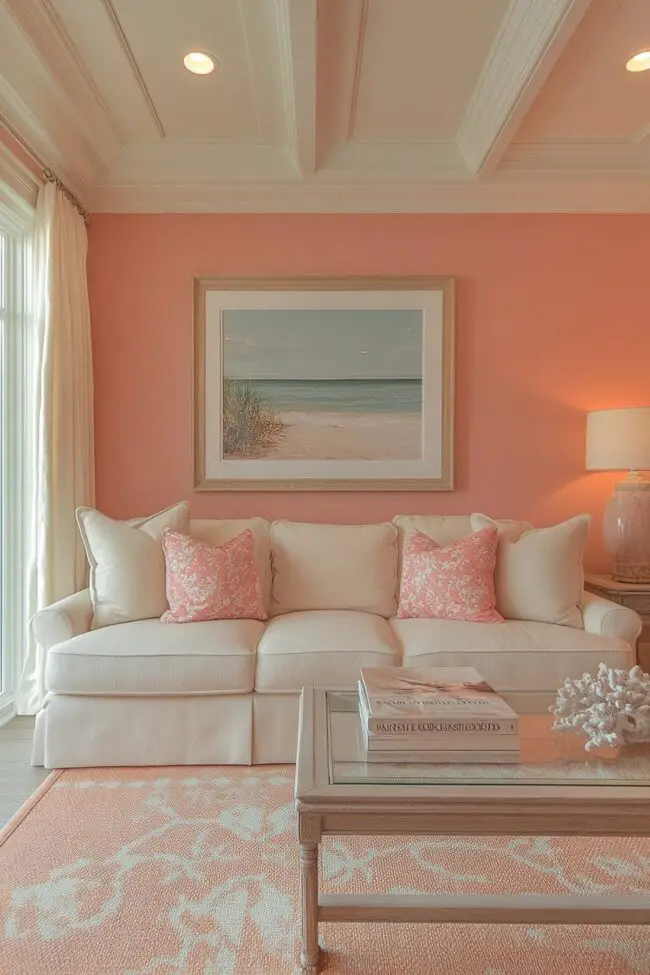 Salmon-Inspired Living Space Design