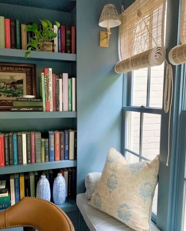 Calm Blue Reading Nook