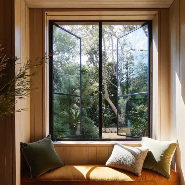 Sunlit Autumn Corner Window Nook