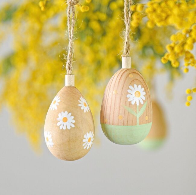 Artisan Hand-Painted Wooden Egg Collection