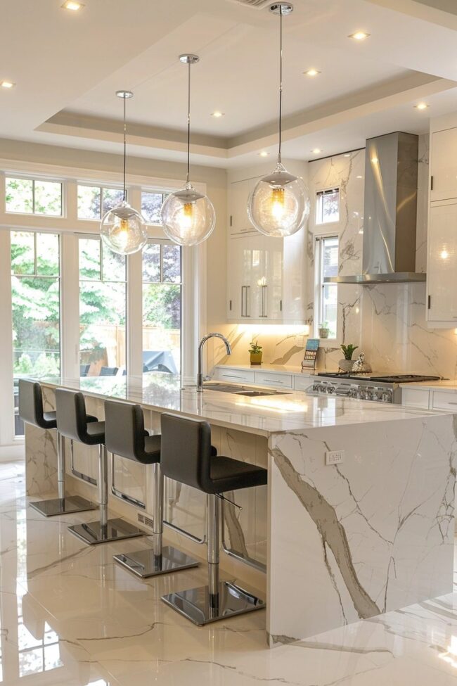 Stylish Marble Kitchens That Impress