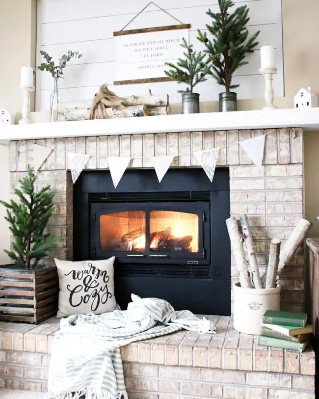 Cozy Up by the Farmhouse Fireplace