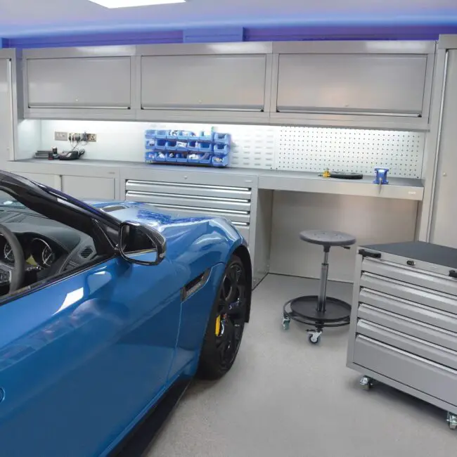 Bright and Functional Garage for Mechanics