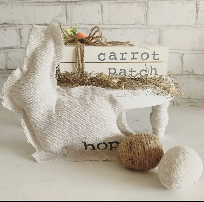 Whimsical Bunny Scene in Carrot Garden