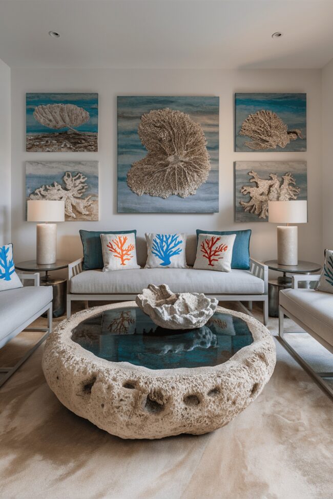 Coastal Inspired Tidepool Lounge Space