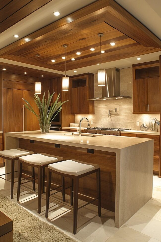 Tranquil Opulence in Kitchen Design