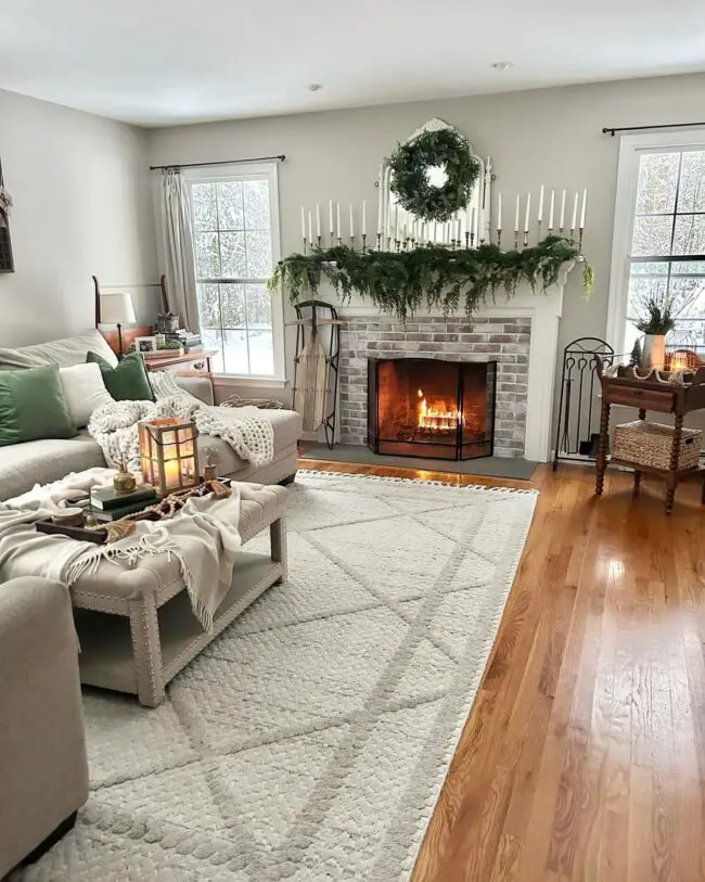 Farmhouse Warmth with a Holiday Glow