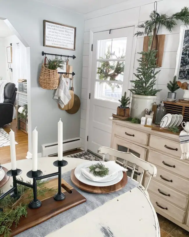 Cozy Kitchen Corner for Winter