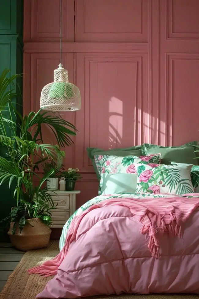 Choosing the Right Shades of Green and Pink for Your Bedroom