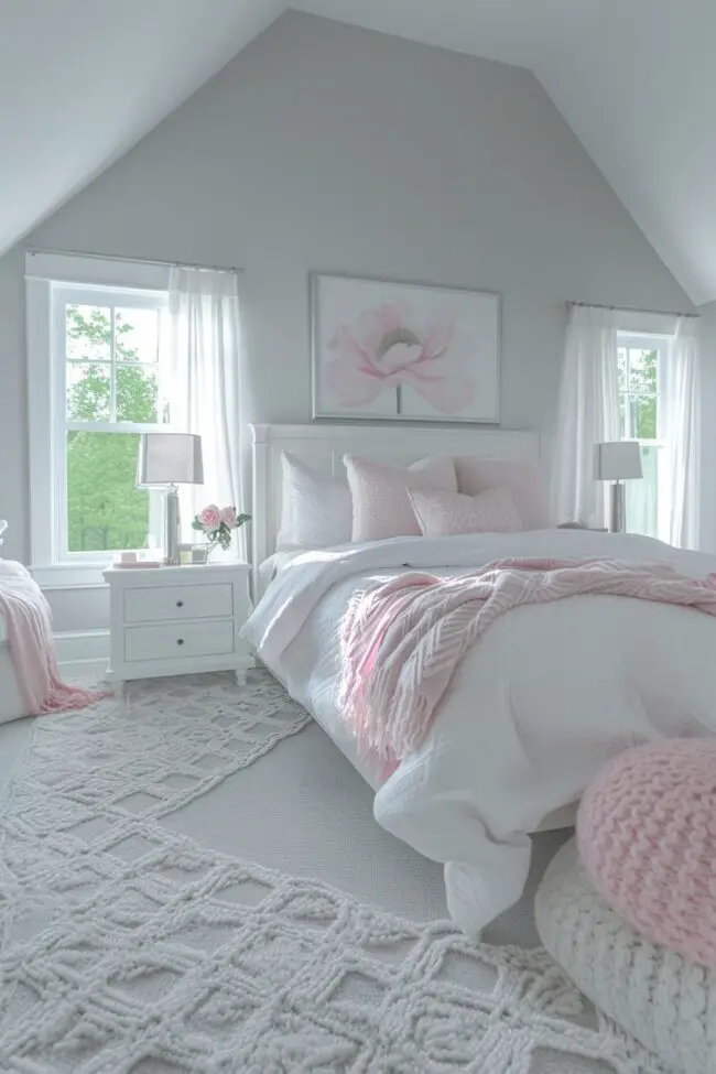 Soft Pastels Combined with Bright White