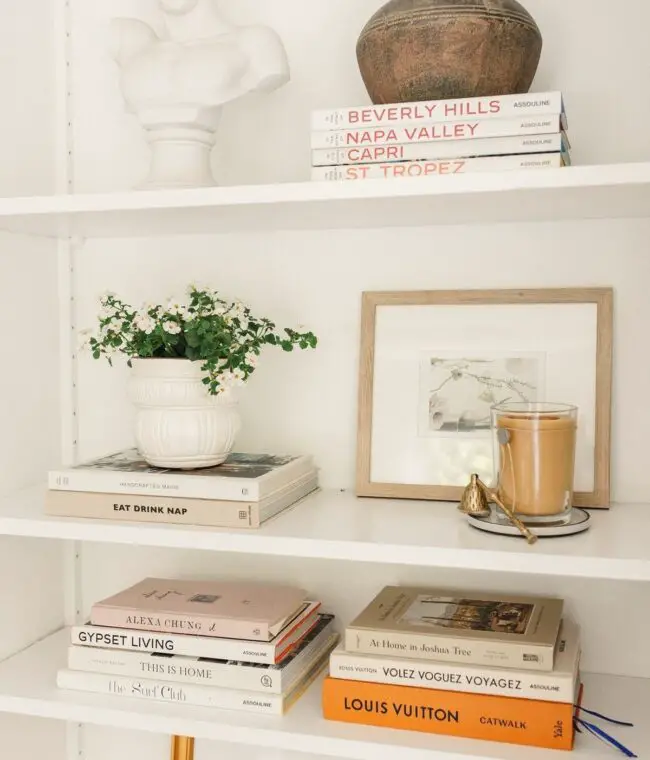 Chic Minimalist White Shelf